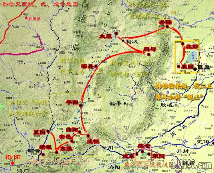 看懂《楚汉传奇》,地图分析秦末战争形势