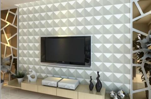 吊顶背景门头新型装修材料三维板效果图|家庭装修