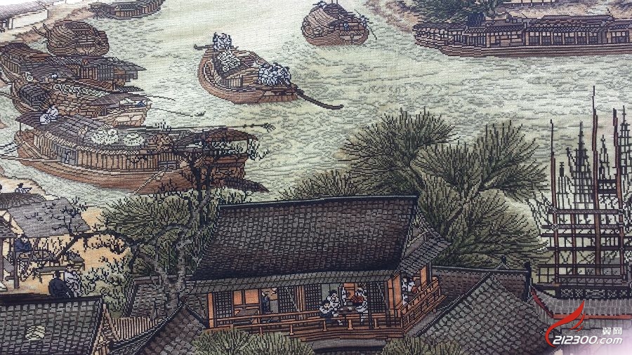 十字绣《清明上河图》